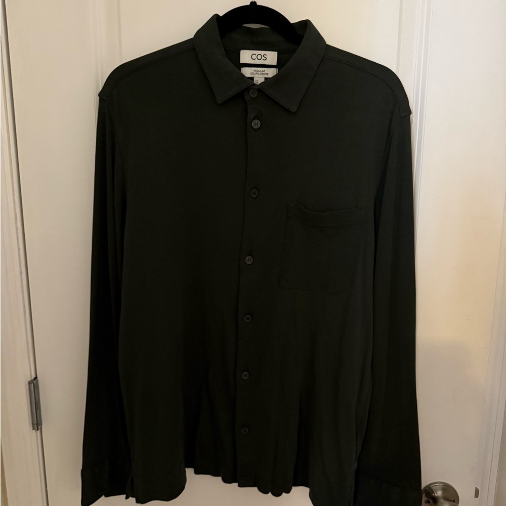 COS Green Button-Up Shirt